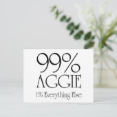 99% Aggie Briefkaart (Staand voorkant)
