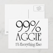 99% Aggie Briefkaart (Voorkant / Achterkant)
