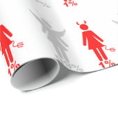 99% Angel 1% duivelvrouw Cadeaupapier (Rol Hoek)