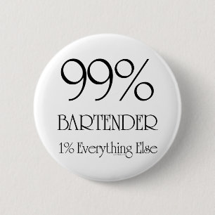 99% Bartender Ronde Button 5,7 Cm