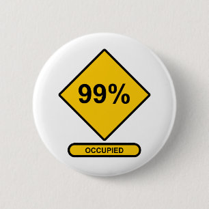 99% bezet ronde button 5,7 cm