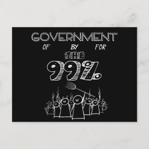 99% bezetten wall street beweging briefkaart