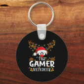 99 bijpassende kerst de gamer rendier pyjama sleutelhanger (Voorkant)