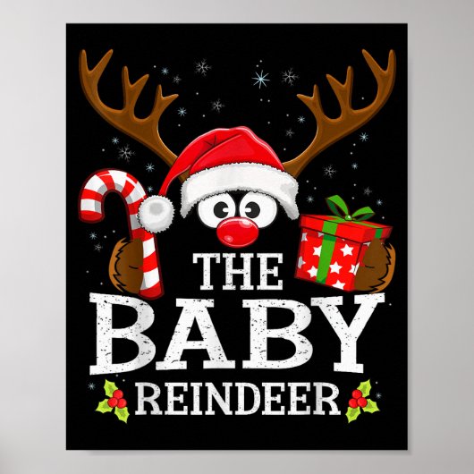 99 bijpassende kerst-reindeer-squad - Uni-volwasse Poster (Voorkant)