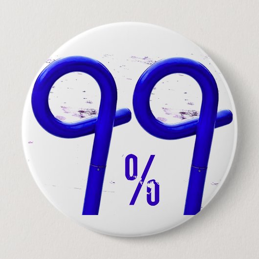 99% BLAUW RONDE BUTTON 4,0 CM (Voorkant)