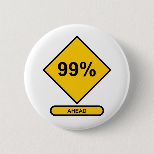 99 % boven ronde button 5,7 cm (Voorkant)