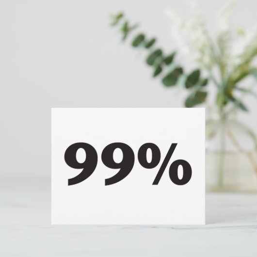 99 % BRIEFKAART (Staand voorkant)