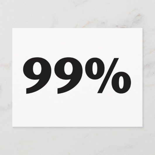 99 % BRIEFKAART (Voorkant)
