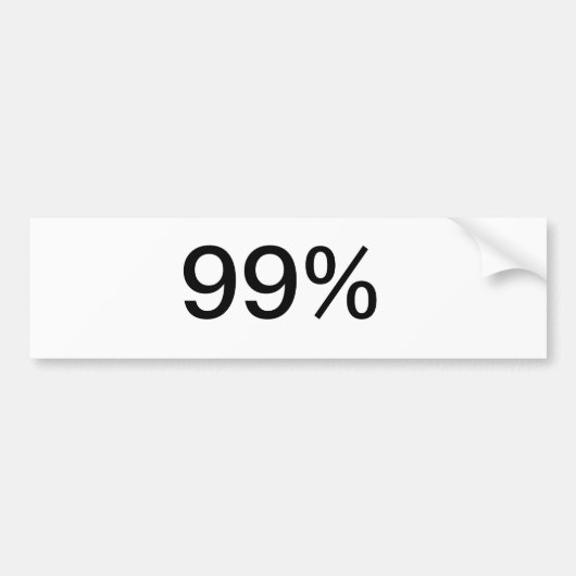 99% BUMPERSTICKER (Voorkant)