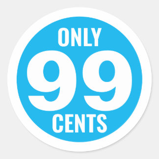 99 cent ronde sticker