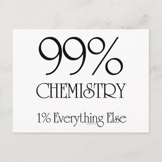 99% chemie briefkaart (Voorkant)