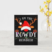 99 Christmas Reindeer Costume Party - I Am The Row Kaart (Gele Bloem)