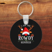 99 Christmas Reindeer Costume Party - I Am The Row Sleutelhanger (Voorkant)