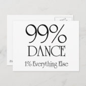 99% Dance Briefkaart (Voorkant / Achterkant)