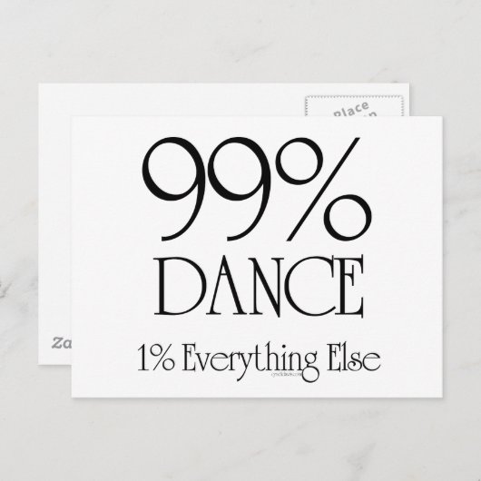 99% Dance Briefkaart (Voorkant / Achterkant)