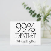 99% Dentist Briefkaart (Staand voorkant)