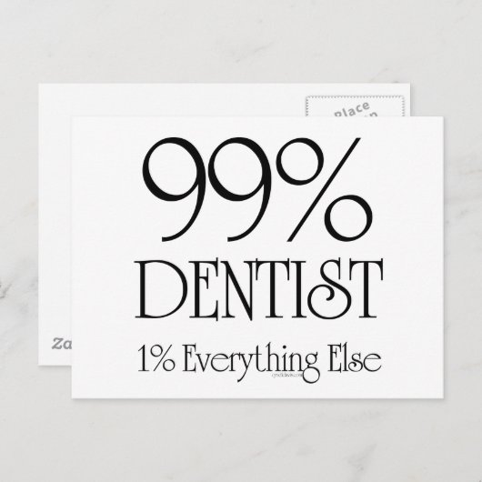 99% Dentist Briefkaart (Voorkant / Achterkant)