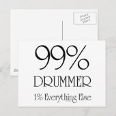 99% Drummer Briefkaart (Voorkant / Achterkant)
