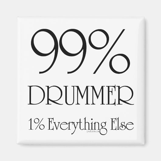99% Drummer Magneet (Voorkant)