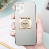 99% Frenchie Haar Grappige Honden Infographic Stic Sticker (Telefoon)