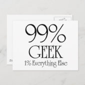 99 % geek briefkaart (Voorkant / Achterkant)