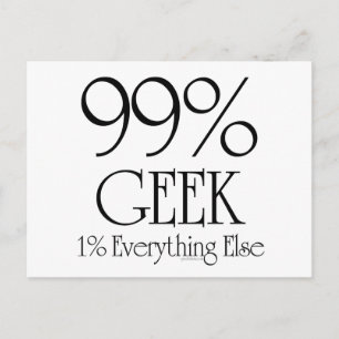 99 % geek briefkaart