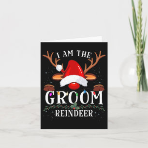 99 geschenken Ik ben de bruidegom rendier kerst fa Kaart