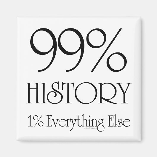 99% Geschiedenis Magneet (Voorkant)