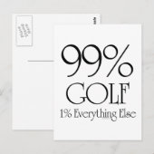 99% Golf Briefkaart (Voorkant / Achterkant)
