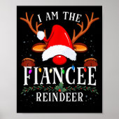 99 I Am The Fiancee Reindeer Christmas Family Uni- Poster (Voorkant)