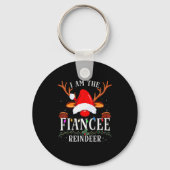 99 I Am The Fiancee Reindeer Christmas Family Uni- Sleutelhanger (Voorkant)