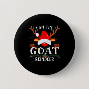 99 Ik Ben De Geit Rendier Kerst Familie Uni-volwas Ronde Button 5,7 Cm