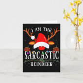 99 Ik Ben De Sarcastische Rendier Uni-volwassenen  Kaart (Gele Bloem)