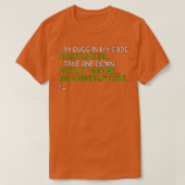 99 insecten in de code t-shirt (Design voorkant)