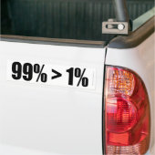 99% is groter dan 1% bumpersticker (Op Truck)