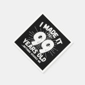 99 Jaar Oud Sarcastisch Meme Grappige 99e Verjaard Servet (Hoek)