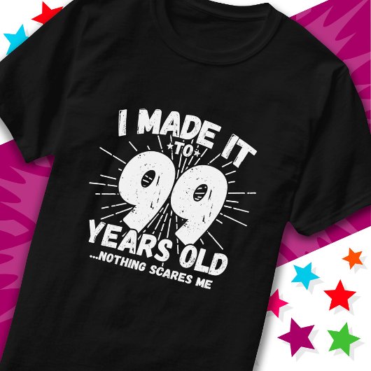 99 Jaar Oud Sarcastisch Meme Grappige 99e Verjaard T-shirt