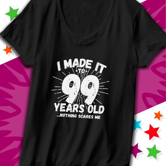 99 Jaar Oud Sarcastisch Meme Grappige 99e Verjaard T-shirt