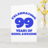 99 jaar oude design kaart (Gele Bloem)