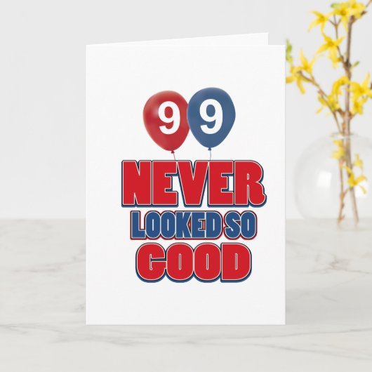 99 jaar oude design kaart (Gele Bloem)