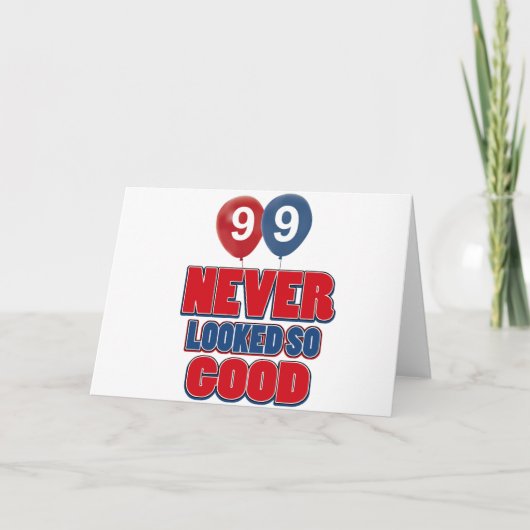 99 jaar oude design kaart (Voorkant)