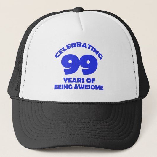 99 jaar oude design trucker pet (Voorkant)