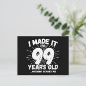 99 Jaar Oude Sarcastische Meme Grappige 99e Verjaa Briefkaart (Staand voorkant)