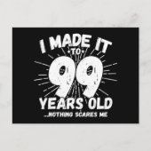 99 Jaar Oude Sarcastische Meme Grappige 99e Verjaa Briefkaart (Voorkant)