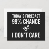 99% Kans geeft geen grappige prijsopgave Briefkaart (Voorkant / Achterkant)