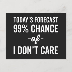 99% Kans geeft geen grappige prijsopgave Briefkaart