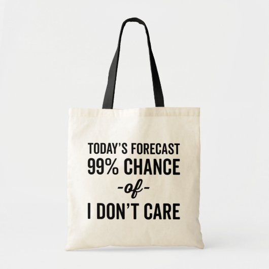 99% Kans geeft geen grappige prijsopgave Tote Bag (Voorkant)