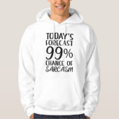 99 % kans op Sarcasme Hoodie (Voorkant)