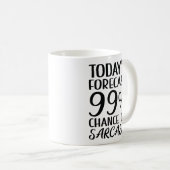 99 % kans op Sarcasme Koffiemok (Voorkant rechts)