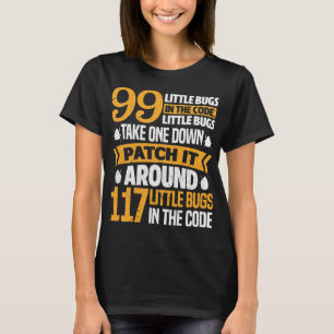 99 kleine buikjes in de software engineer van de C T-shirt